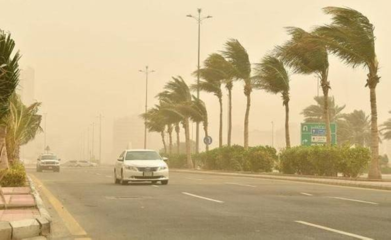 استمرار الرياح المثيرة للأتربة على 7 مناطق
